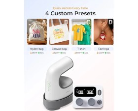 Resim Mini Isı Presi Kablosuz Kontrol Pod'lu, Ultra Hafif, Taşınabilir ve Hızlı Isıtma Özellikleriyle 