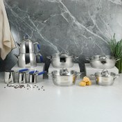 Resim Aryıldız Solo 15 Parça Lacivert Çelik Çeyiz Seti 