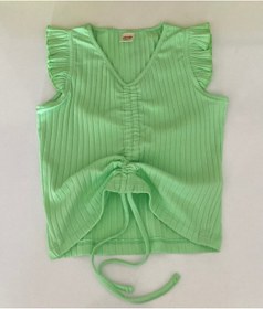 Resim DMB BOYS & GIRLS Kız Çocuk Fırfır Kol Detaylı & Beden Boyu Ayarlanabilir Body 