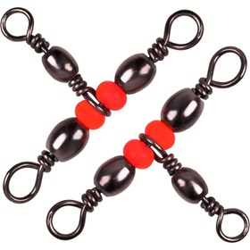 Resim Dolaşmayan Üçlü Döner Çapraz Hat Balıkçılık Konnektörü - Pirinç Namlu, Boyutlar 20-73 lbs - Temel Olta Takımı 