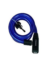 Resim Evo 12x80 Bisiklet Halat Kilit Kırmızı-mavi-siyah Renk Kırmızı 