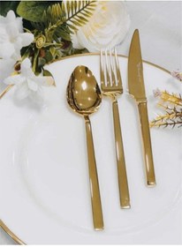 Resim 84 Parça12 Kişilik Stayle Titanyum Gold Çatal Kaşık Bıçak Seti 