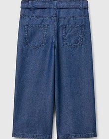 Resim Benetton Kız Bebek Denim Pantolon Mavi 