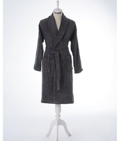 Resim Özdilek Tek Bornoz Şalyaka-colourist Antrasit L Beden Antrasit 