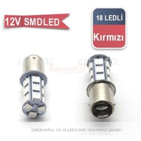 Resim Genel Markalar Carub Ampul 12v 18 (ledli) Smd 1016 Kırmızı 