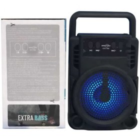 Resim OWWOTECH Gts-1360 Işıklı Kablosuz Hoparlör Bluetooth Speaker Ses Bombası Mini Led Işıklı Fm Radyo/sdkart/usb 