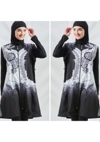Resim Seamay 1001 Siyah Tesettür Mayo 