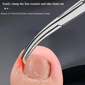 Resim 1 Adet Paslanmaz Çelik Tırnak Makası ve İçe Batık Tırnaklar için Ayak Tırnağı Makası, Ergonomik Sıkışma Önleyici Tasarım, Kalın/Kırılmış Tırnaklar için Dayanıklı Metal Bakım Aracı 