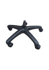 Resim Fullreyon Sekreter Ofis Büro Koltuğu Plastik Yıldız Ayak Ve 5 Tekerlek 