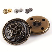 Resim 20pcs Metal Round Shank Buttons Vintage Buttons Sewing Buttons Decorative Buttons, Buttons For DIY Crafts Arts & Crafts Supplies, Buttons For ClothingSewing & Knitting Supplies 
