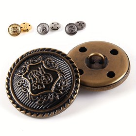 Resim 20pcs Metal Round Shank Buttons Vintage Buttons Sewing Buttons Decorative Buttons, Buttons For DIY Crafts Arts & Crafts Supplies, Buttons For ClothingSewing & Knitting Supplies 