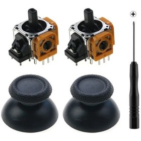Resim Siyah-jcd 3d Og Joystick Çubuk Sensör Modülü Ps5 Denetleyicisi Için Potansiyometreler Thumbstick 