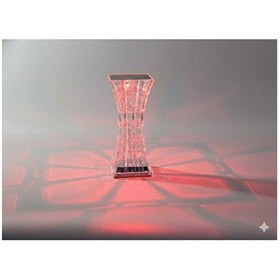 Resim Kristal Abajür Gece Lambası Dokunmatik Type C Sarjlı Gece Lambası Çok Renkli 