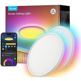 Resim Govee Rgbıc Smart Tavan Lambası, 24w, 16 Milyon Renk, Alexa & Google Assistant Uyumu Beyaz 