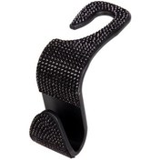 Resim Siyah Zarif Araba Askı Otomatik Açık Pp Tasarım Yarım Taklidi Koltuk Arka Kanca İç Aksesuarlar 