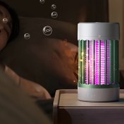 Resim 36V Taşınabilir Sivrisinek Öldürücü Lamba - USB ile Çalışan, Ev ve Aile için 360° Koruma, Mor Işık Etkisiyle Beyaz, İç Mekan Kullanımı İçin İdeal, Böcek Giderici Araç | Şık Beyaz Tasarım | Enerji Verimli USB Lamba, Sivrisinek Kovucu 