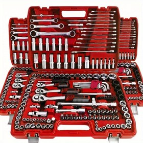 Resim Kırmızı 46&216 Parça Araç Tamir Takımı, Araba ve Bisikletler için Çok Fonksiyonlu Anahtar Seti GS55&216-27, Babalar Günü İçin Mükemmel Seçim 