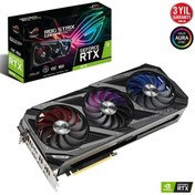 Resim Asus ROG-STRIX-RTX3070-O8G-GAMING NVIDIA GDDR6 8GB 14000 MHZ 256-BIT 2XHDMI+2XDP Ekran Kartı 