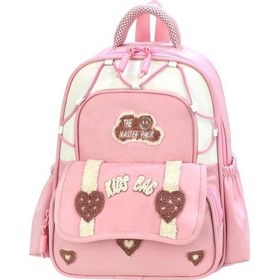 Resim Kız Çocuk Ultra Lüx Anaokulu Sırt Çantası Ortopedik Ultra Lüx Kreş Çantası 33 25 Cm Su İtici Kumaş Pembe 