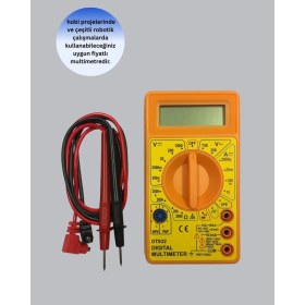 Resim MiraLive Elektrik Ölçüm Cihazı Dijital Multimetre 10 Amper Destekli 