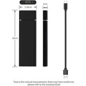 Resim Gebibd 1tb Type-c Mobil Katı Hal Sürücü, Usb3.1 Arayüz, Darbeye Dayanıklı, Alüminyum Kapak, Siyah 