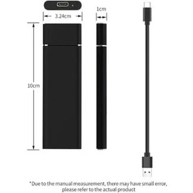 Resim Gebibd 1tb Type-c Mobil Katı Hal Sürücü, Usb3.1 Arayüz, Darbeye Dayanıklı, Alüminyum Kapak, Siyah 