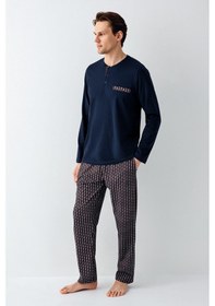 Resim Arnetta Erkek Lacivert Pijama Takımı Ar3505-s-v1 Lacivert 