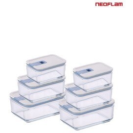 Resim Neoflam Perfect Seal Cam Saklama Kabı Seti 6 Parça 
