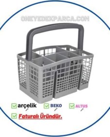 Resim Beko 3925 Ils Bulaşık Makinesi Çatal Kaşık Sepeti Kaşıklık (yeni Tip) 