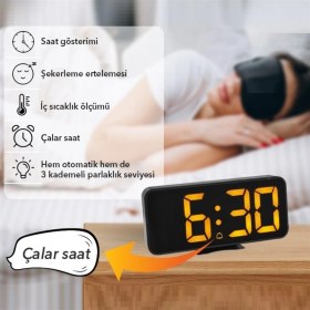 Resim Tfa 60.2027.01 Alarmlı Dijital Saat Termometre 