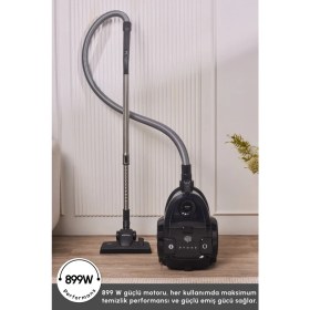 Resim Karaca Vantuz Action Force 2 Lt Toz Torbasız Hazneli Elektrikli Süpürge Black 899 W 