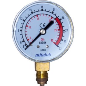 Resim Mitalub Mima6332Mb 63 MM. 32 LT/Dk Argon Saati ALTtan Manometre 