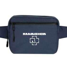Resim Rammstein Logo 2 Bel Çantası - Lacivert 