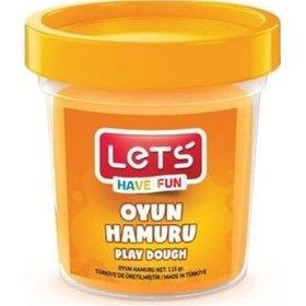 Resim Let's Tek Renk Oyun Hamuru Turuncu 115 Gr 