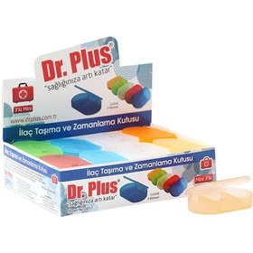 Resim Dr Plus Mini 3'lü Günlük İlaç Taşıma Kutusu Tek Adet - Sarı 