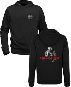 Resim Alfa Tshirt Eminem Siyah Ön Arka Çocuk Baskılı Sweatshirt 