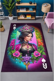 Resim Depoba Locke Gaming Oyuncu Odası Halısı Şönil Dijital Baskılı Kaymaz Taban Yıkanabilir Salon Halısı 
