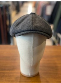 Resim Peaky Blinders Tarz İngiliz Model Kaşe Kumaş Kasket Şapka Gri 