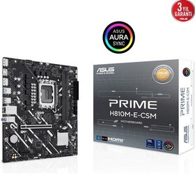 Resim Asus Prıme H810m-e-csm Ddr5 Hdmı-dp Pcıe 4.0 1851p Matx Kurumsal Anakart 