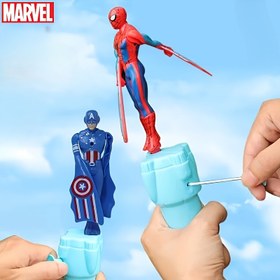 Resim 1 adet MARVEL Spider-Man, Iron Man, Captain America Dönen Hareket Figürleri Yükseliş Hareketi ile - Canlı Renkler, Dinamik Pozlar, Noel, Paskalya, Şükran Günü için Koleksiyonluk Hediye (Yenilik Oyuncak), Bayramlık Hediye, Aksiyon Pozu Tasarımı, Karmaşık Tasarımlar 