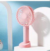 Resim Mini Usb Şarj Edilebilir El Tipi Vantilatör Taşınabilir Vantilatör Pembe 