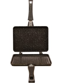 Resim CR&D 25 Cm Döküm Granit Ocak Üstü Grill Tost Makinesi 