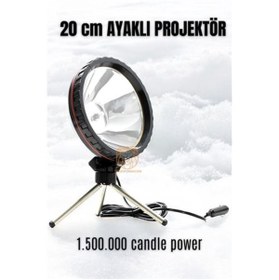 Resim Skygo ModaCar 3 Ayaklı El Projektörü 360 Derece Avcı Projektörü Tekne Projektör 