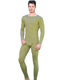 Resim Erkek Haki Termal Alt Üst Takım Haki 