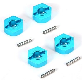 Resim Mufunye Wltoys 104001 Rc Araba İçin 12mm Alüminyum Jant Hex Bağlantısı - 4 Adet Mavi/kırmızı/mor 