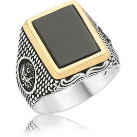 Resim Gümüş Devlet Armalı Erkek Yüzük (510777686) 