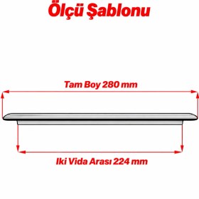 Resim Badem10 Anzer Çizgili Mat Siyah 224 mm Çekmece Dolap Kulp Modern Metal Tasarım Mobilya Kulbu 