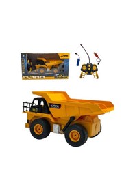 Resim Scowetto Uzaktan Kumandalı 1:24 Ölçek Kamyon Damperli Full Fonksiyon Kamyon İş Makinası sarı 