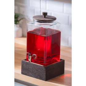 Resim Dominic Ahşap Standlı Cam Sebil - 6 Lt 