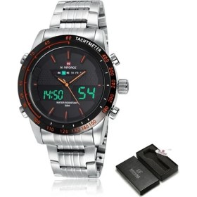 Resim Hanyang Sbo-Box Lüks Marka Navıforce Erkekler Moda Spor Saatler Erkek Kuvars Dijital Analog Saat Adam Tam Çelik Kol Saati Relogio Masculino (Yurt Dışından) 